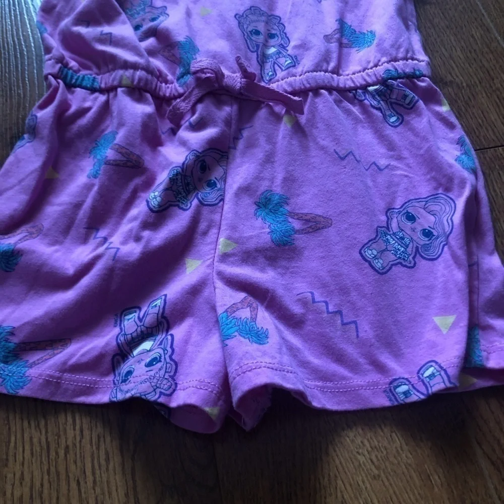 L.O.L. Surprise pink cotton romper in size S (6/6x)